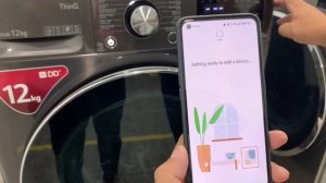 Smart Diagnosis LG washing machine connection method.