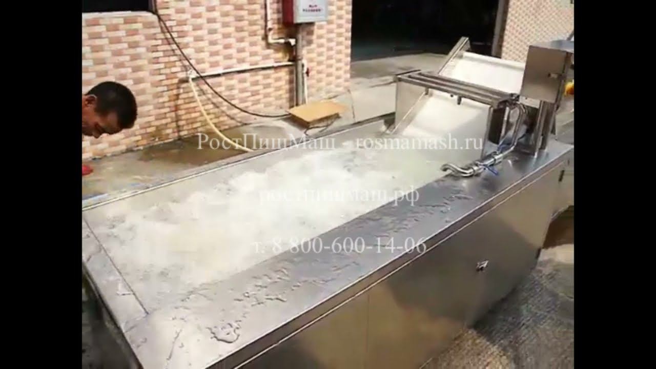 Машина для мойки зелени и овощей GBQX-22 от РостПищМаш смотреть онлайн