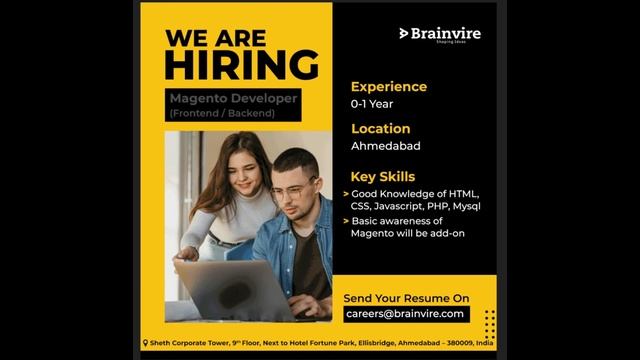 Naukri Magento Developer, HTML, CSS, Javascript, PHP, Mysql, Basic Awareness of Magento, #Viral