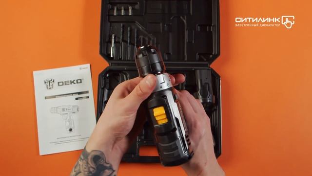 Обзор дрели-шуруповерта DEKO GCD12DU3 SET 4 | Ситилинк смотреть онлайн