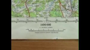 способы измерения расстояния по карте - километровая сетка