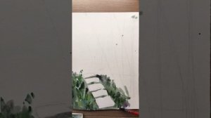 Тропический лес БАМБУК акварелью мастер-класс | Пейзаж акварелью | Урок акварели  для начинающих