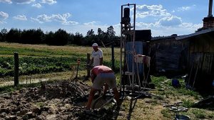 Как качает дренажный насос. 400 л. в минуту, 23 метра напор, 1.6 кВт.