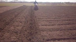 Посадка картофеля при помощи мотоблока