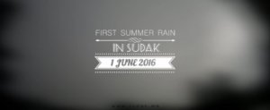 First summer rain in Sudak (Crimea). Первый летний дождь в Судаке (Крым)