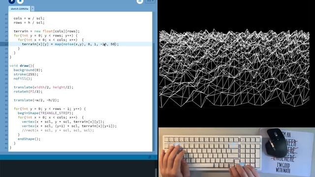 ASMR Programming - Terrain Generator - No Talking