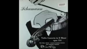 Schumann violin concerto - langsam rare LP version