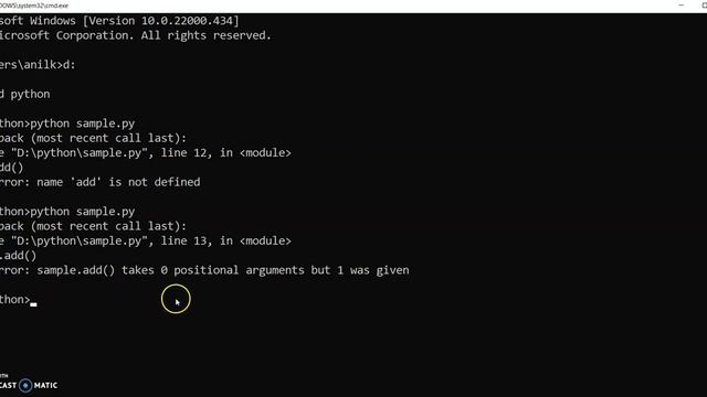 How to create class and object in python program
