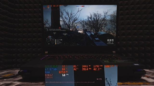 Xiaomi Gaming Laptop I7 8750H GTX 1060 Battlefield 1 3rd Person Game Test