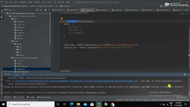 Customize User Model in Django |  Python Tutorial | Python Django | Django | Django Projects | Hind