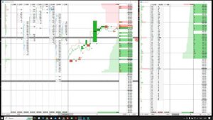Кластерный анализ цены в биржевом стакане Qscalp по валютной паре USDRUB TOM от 23.01.23 время 09:4