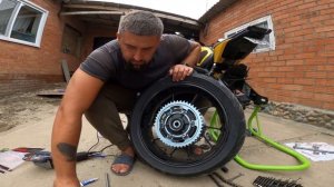 ЧИНИМ ОДНО ЛОМАЕТСЯ ДРУГОЕ ЗАМЕНА ЦЕПИ И ЗВЕЗД, ЗАМЕНА МАСЛА YAMAHA MT 09