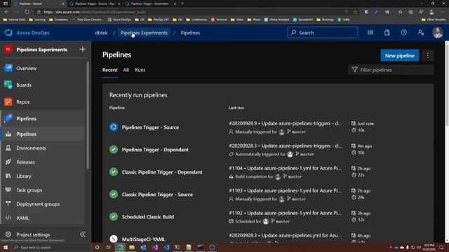 Trigger one pipeline AFTER another in Azure Pipelines смотреть онлайн