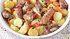 Мясо с овощами - всегда актуально.
СВИНИНА С ОВОЩАМИ  ДУХОВКЕ