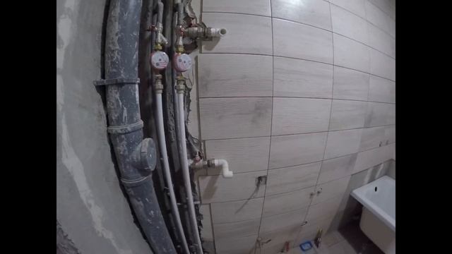 Ванная комната Установка ванны и полотенцесушителя смотреть онлайн