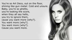 Art Deco - Lana del Rey (With Lyrics)
