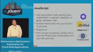 Matthew Lancaster - Performance Optimization Automation for Client Side Applications
