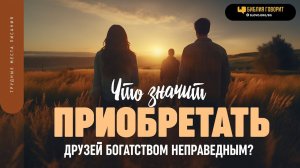 Что значит приобретать друзей «богатством неправедным»? | "Библия говорит" | 515 (повтор)