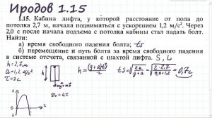 Болт в лифте: Иродов 1.15