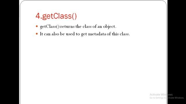 Object class in Java смотреть онлайн