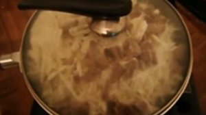 Ленивый пирог с капустой в микроволновке