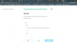 Blog Project: My Skills |14.1|HTML Basics|SOLOLEARN Answer