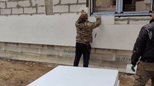 Начинаем утепление фасадов на доме с плоской эксплуатируемой кровлей, утепление фасадов пенопластом
