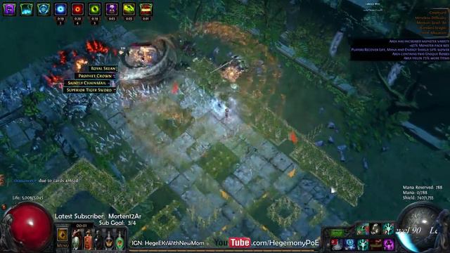 Path of Exile Act 4: Epic Momma vs Dbl Courtyard Bosses w/ 1/2 regen смотреть онлайн