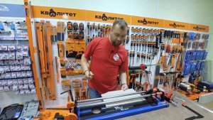 Режем плитку ручным плиткорезом RD-TS600: видео о том, как правильно резать плиткорезом 600 мм