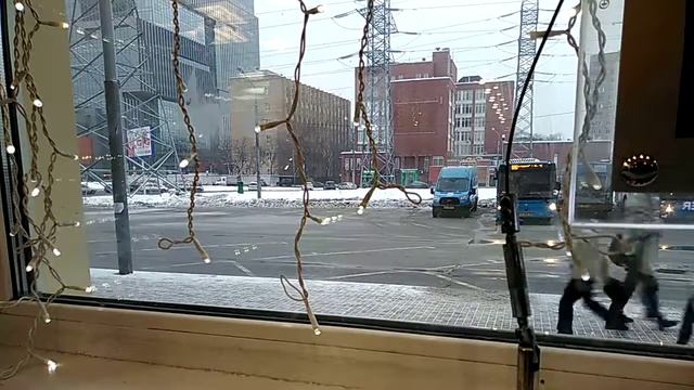31 декабря 2018, Москва, метро Водный стадион, из окна КФС смотреть онлайн