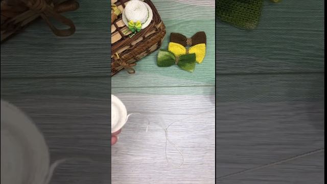 Шляпка с бантиком/DIY/МК шляпка/ заколка шляпка/мк канзаши