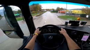 POV Truck Driving MERCEDES ACTROS in BELGIUM #trucks #truck #driver #pov #hgv