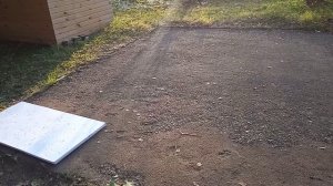 убрал бассейн на зиму, самое простое и бюджетное место под бассейн.