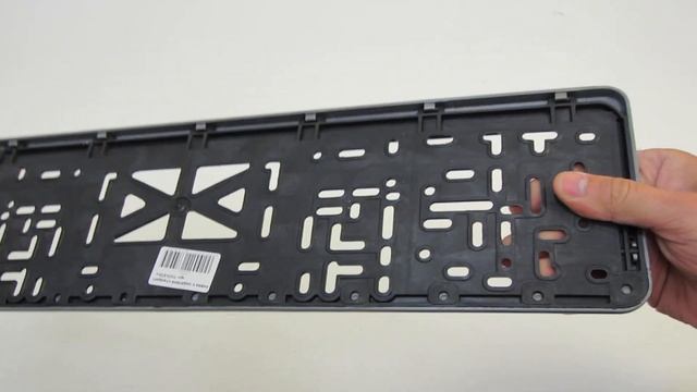 Рамка для ГОС. номерного знака пластик без надписи (стандарт) СЕРАЯ (112/3-STD-с) смотреть онлайн