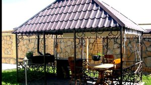 Садовая беседка с мангалом летняя на даче Днепропетровск