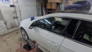 Passat CC автозапуск со штатного ключа Pandora X1800L