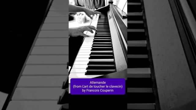 Excerpt from Allemande (from L'art de toucher le clavecin) by Francois Couperin