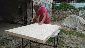 Стол из Остатков Фанеры | Обработка Маслом BIOFA | Часть 2 - Столешница