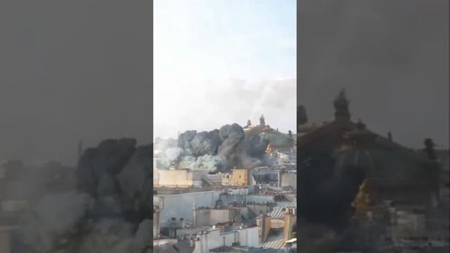 Ткаченко опубликовал видео как бомбят Париж. Эйфелева башня горит в результате авиаудара