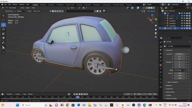 How to Use Rig A Car Addone in Blender 3.6 #blender3d #blenderanimation #blendertutorial #viralvide