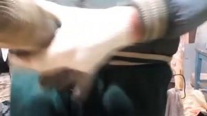 Вал с подшипниками из шпильки.