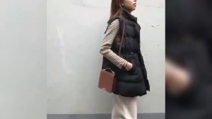 ? Однотонный женский жилет с хлопковой подкладкой. Женская длинная безрукавка