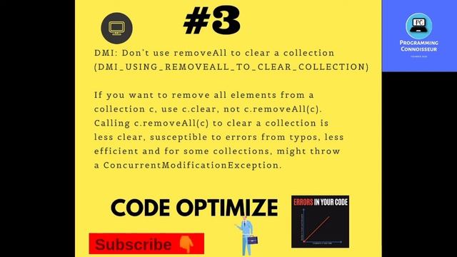 CODE OPTIMIZATION RULES | CODING STANDARD
