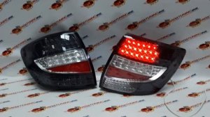 Фонари Гранта седан диодные в серых тонированных корпусах.