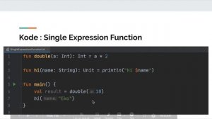 Belajar Kotlin Dasar - 25 Single Expression Function