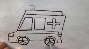 Drawing ambulance, step by step is very simple. Ресуем скорую помощь , шаг за шагом очень просто.