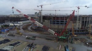 Строительство СКА Арены | Что происходит? | Монтаж крыши