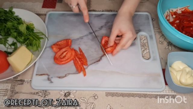 САЛАТ С КРАБОВЫМИ ПАЛАЧКАМИ| КРАСНЫЙ БАРХАТ#Салат #рецептысалатов #вкусныйсалат