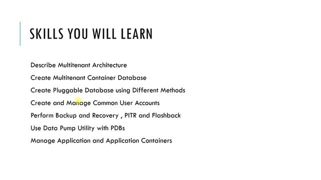 PART 1 : ORACLE MULTITENANT ARCHITECTURE 12.1 and 12.2 смотреть онлайн