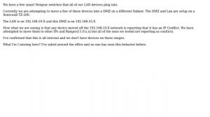 DevOps & SysAdmins: Unable to move devices outside of current LAN Scope due to IP Conflicts